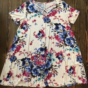 Floral Print Stretchy Dress